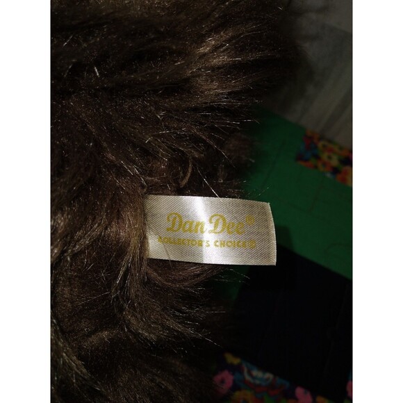 Dan Dee Woolly MAMMOTH Plush Stuffed Animal Sitting Down 13" Corduroy Ears - Picture 8 of 9